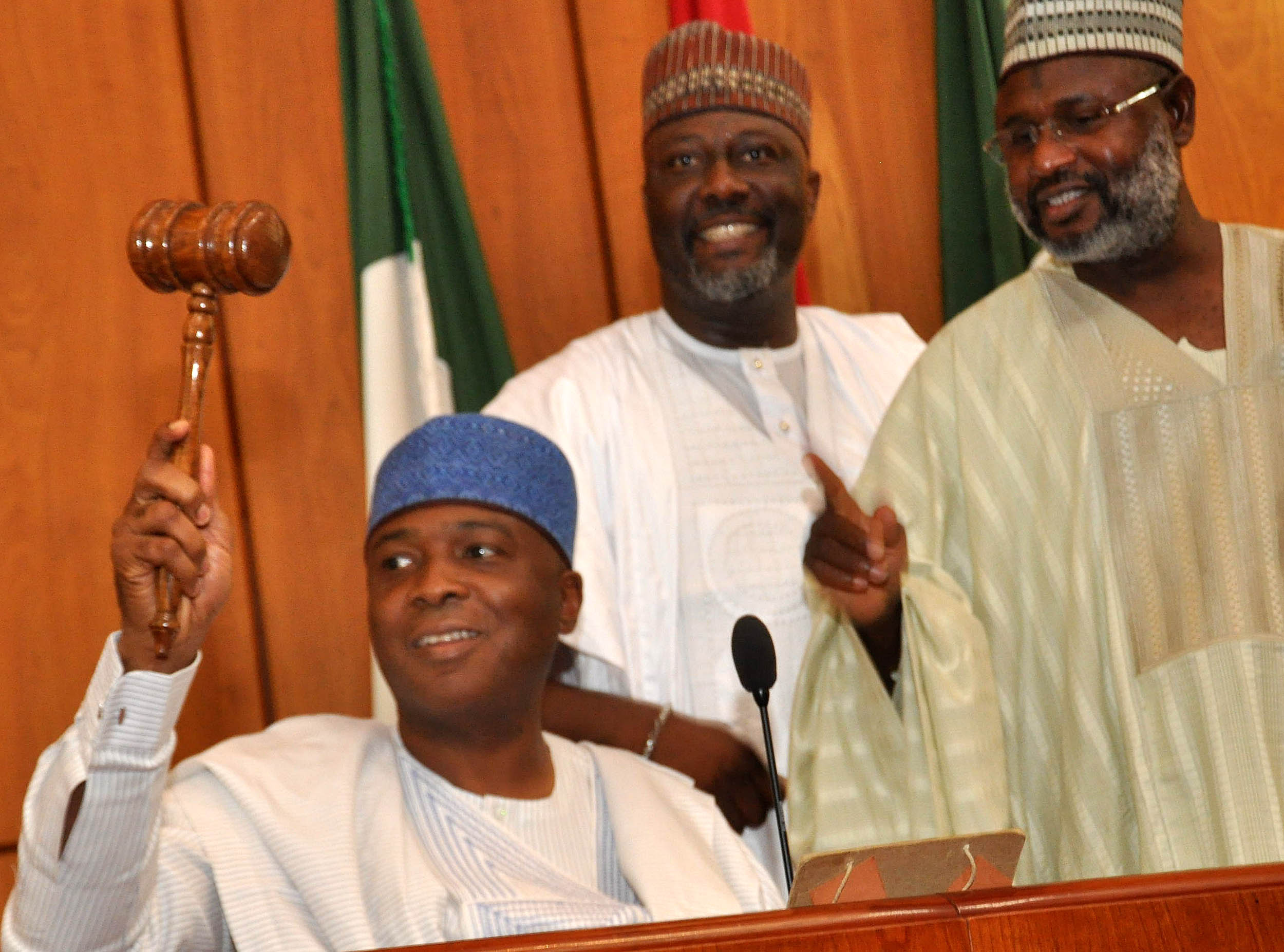 Bukola Saraki, Dino Melaye, Ben Bruce