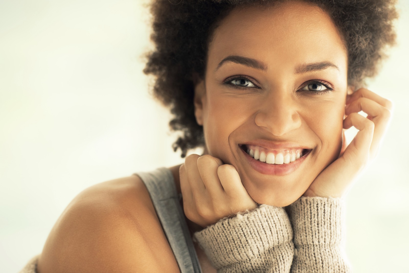 smiling happy Black Woman The Trent_Fotor. 