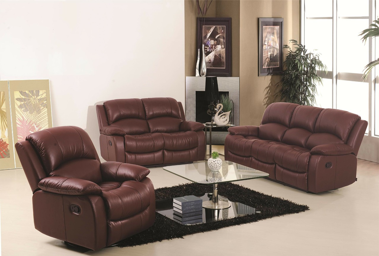 leather sofa