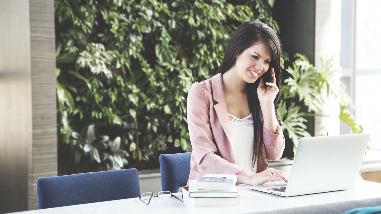 woman using mobile phone