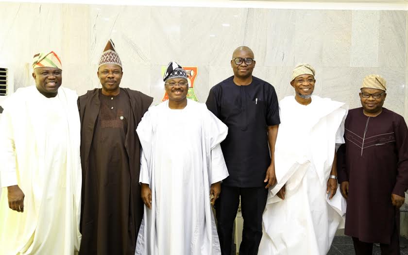 Nigerian South West governors at a forum
