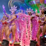 Revelers of the Vai-Vai samba school per