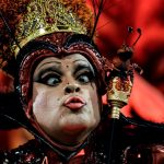 Revellers of Unidos da Tijuca samba scho