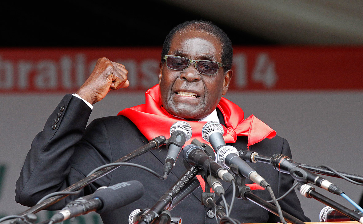 Robert Mugabe, the president of Zimbabwe