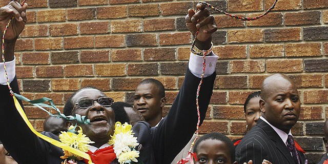 Robert Mugabe, the president of Zimbabwe
