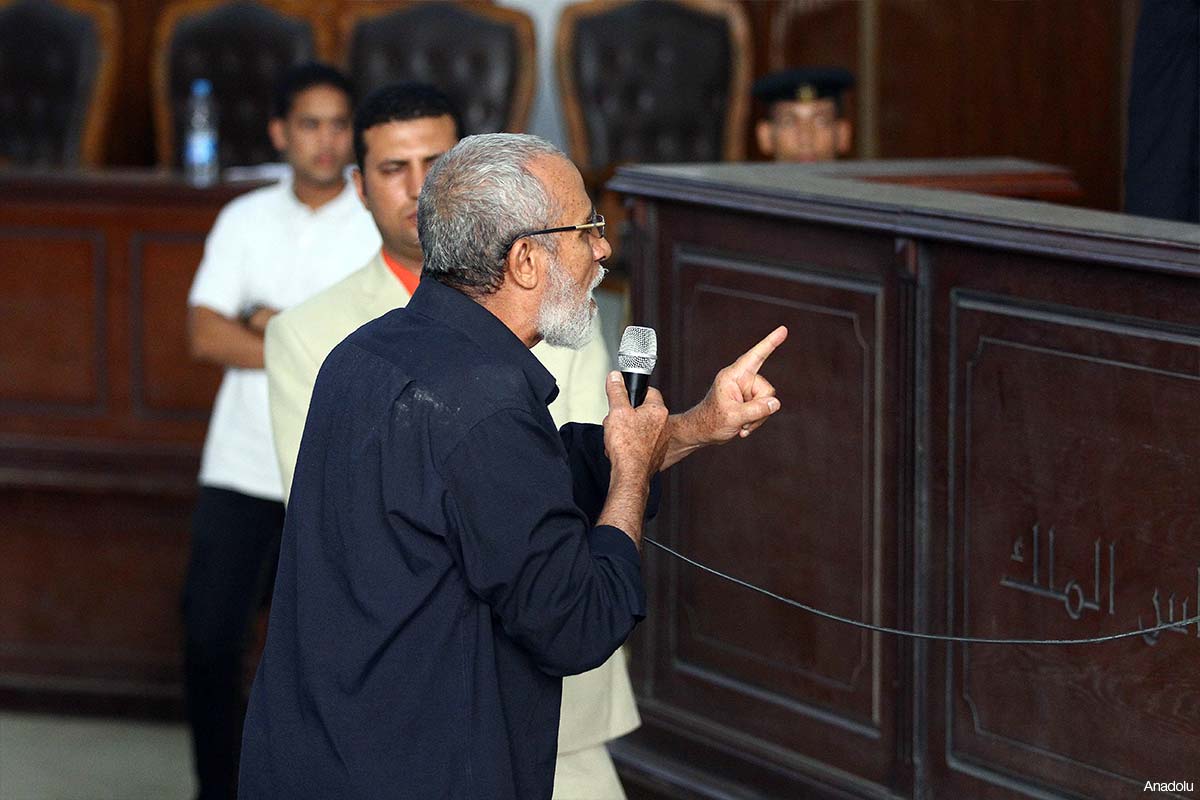 The Supreme Leader of the Muslim Brotherhood Dr Mohammed Badie