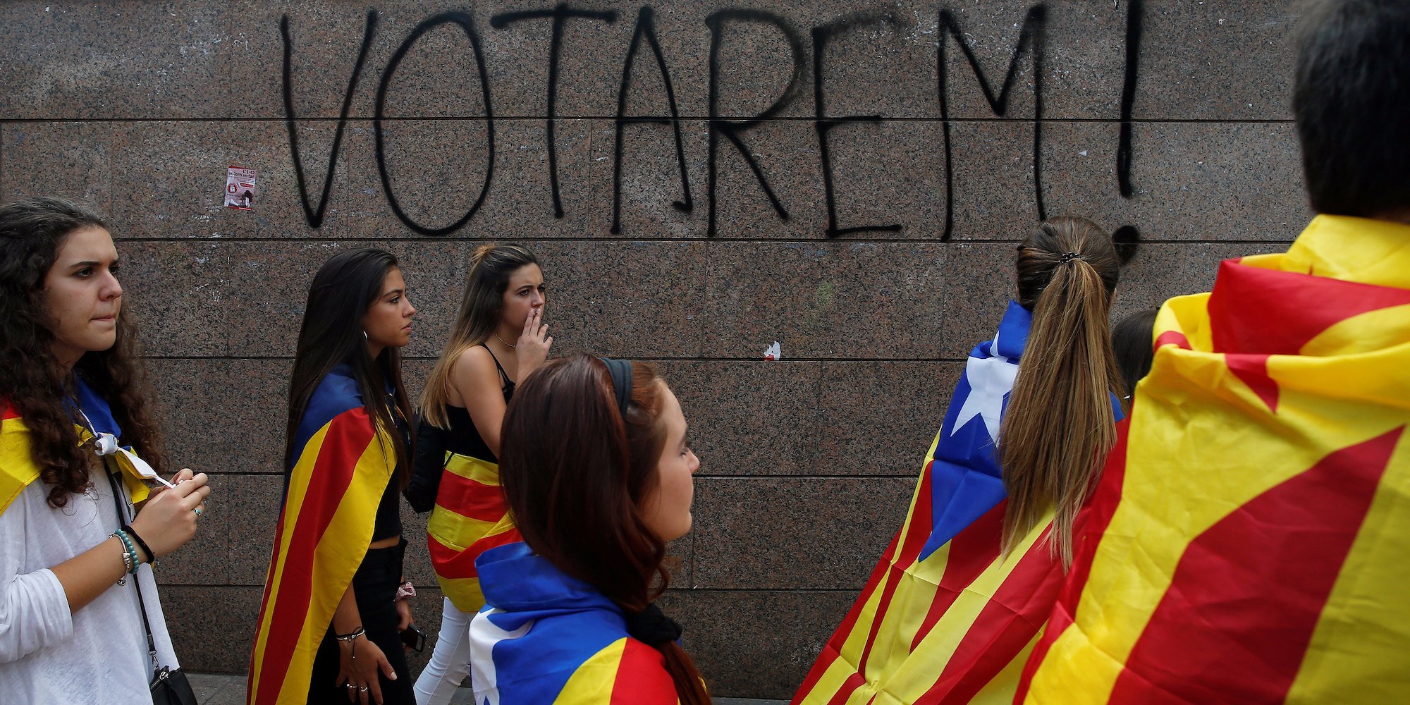 Catalans vote in referendum on October 1, 2017 Spain
