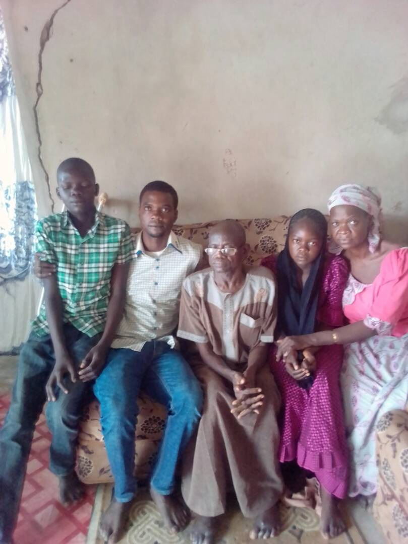Hauwa Dadi, a 13-year old girl in Yobe State abducted from her home, returned to her family | Photo courtesy Stefanos Foundation