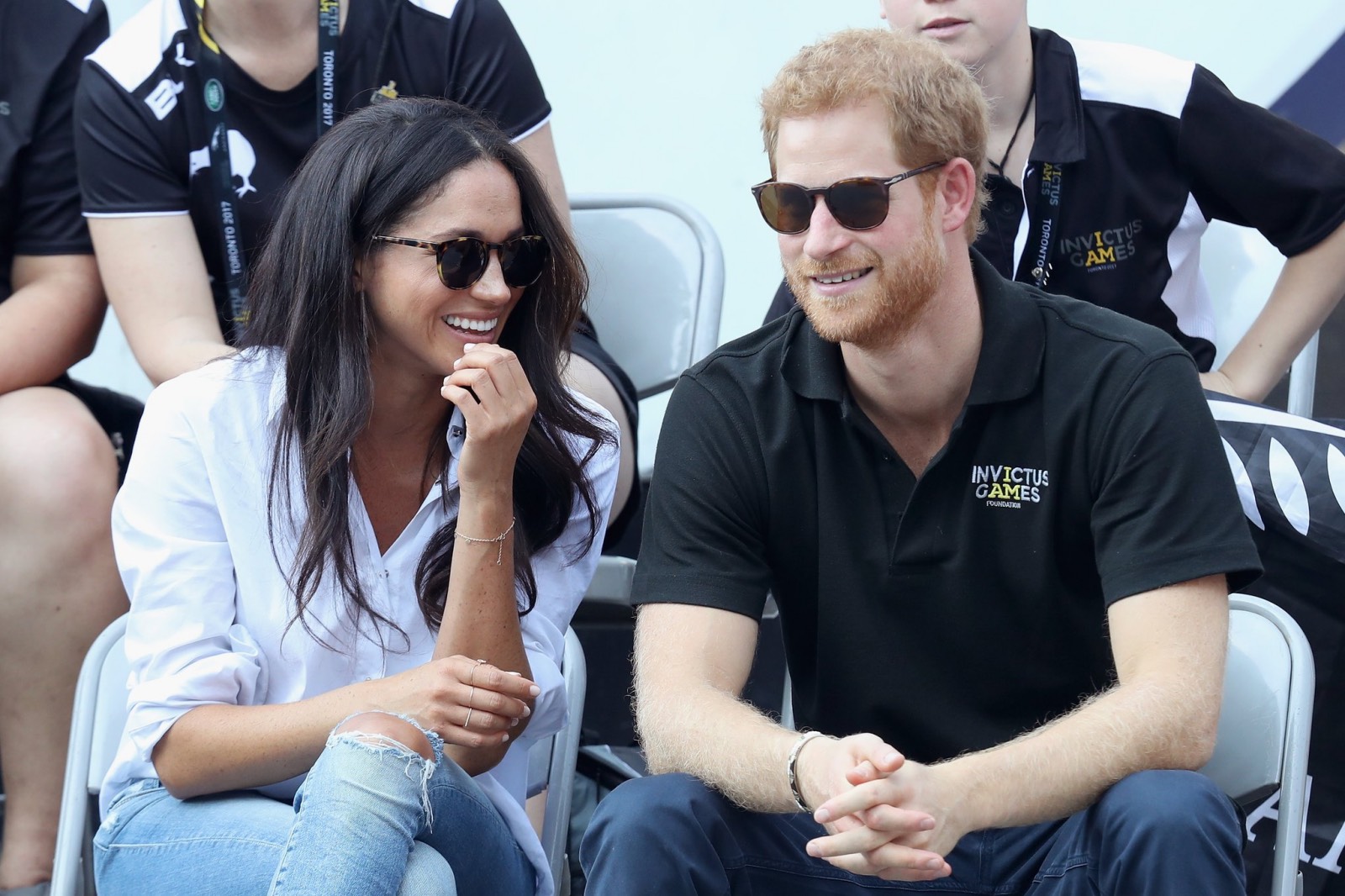 Britain's Prince Harry and American actor Meghan Markle