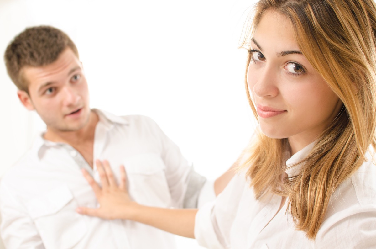 spouse couple unhappy fighting interest