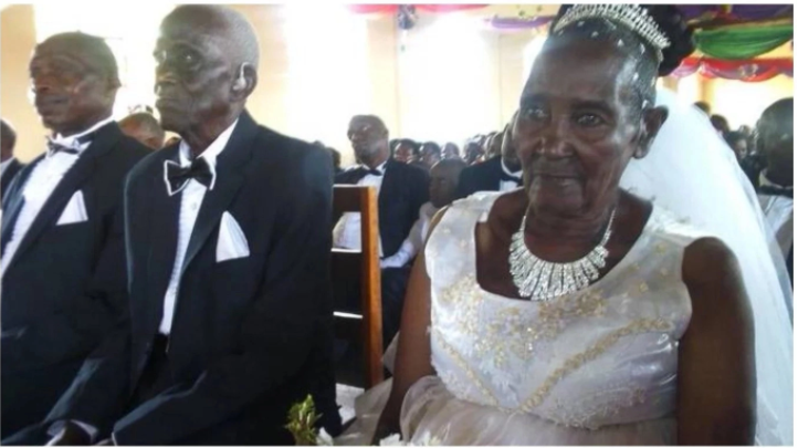 90 Year Old Ugandan Man Weds His 83 Year Old Bride