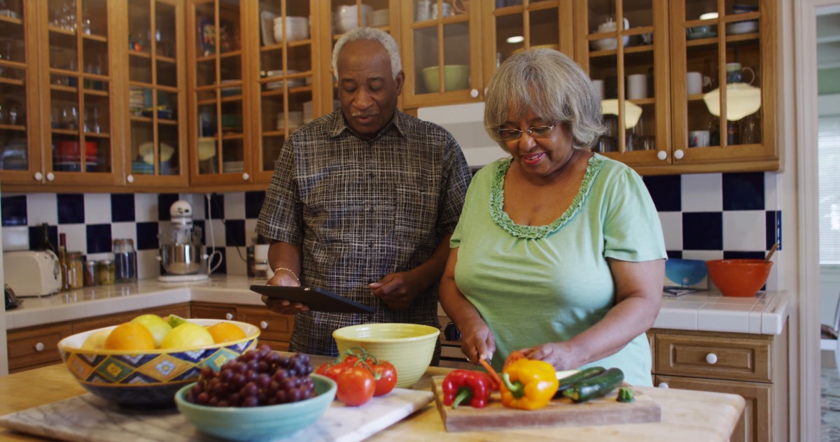 marriage couple love cooking kitchen