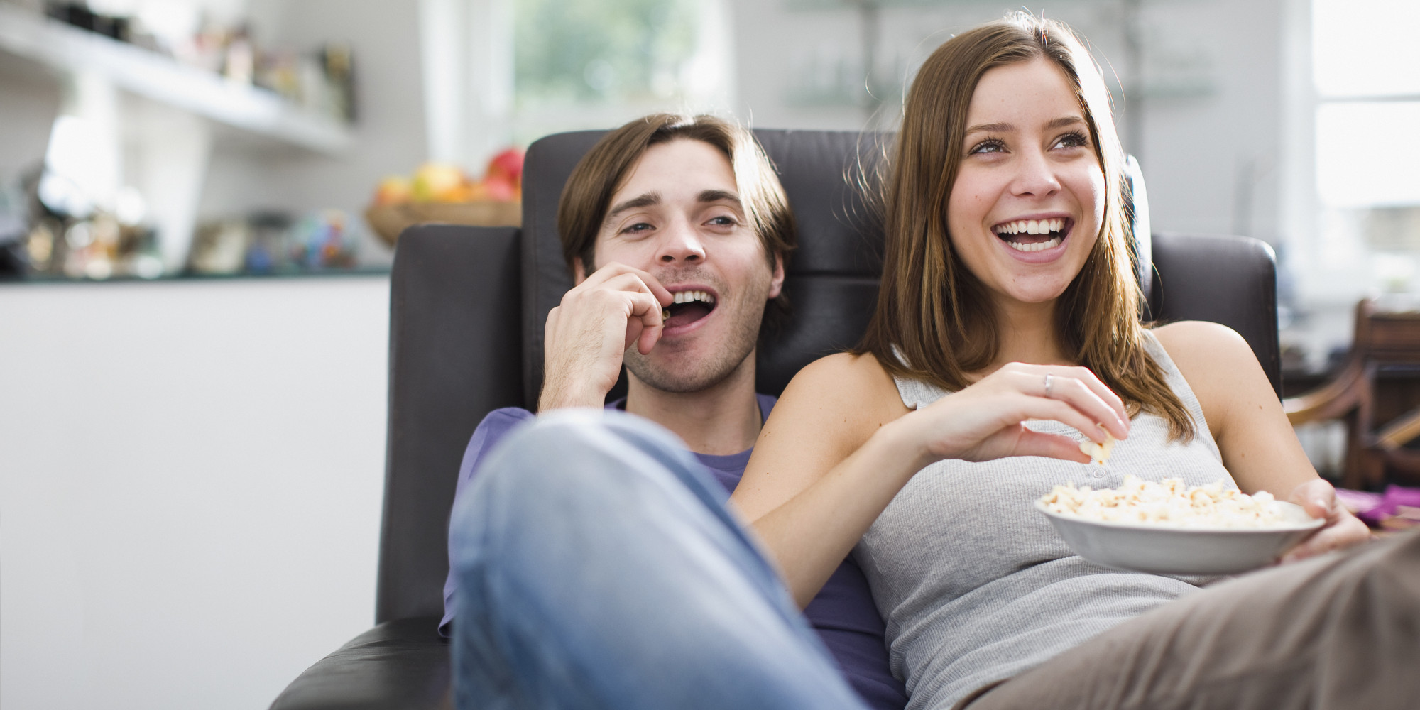 alternatives to Netflix Young couple watching TV love