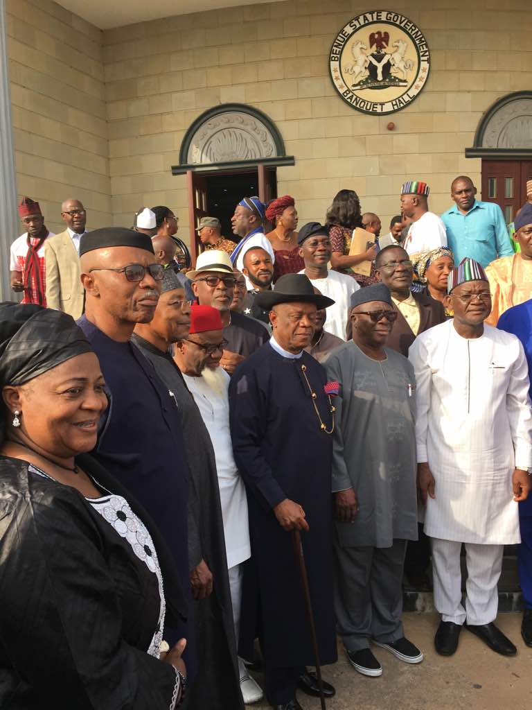 Dr. Mimiko joins Afenifere and Ohaneze Ndigbo in condolence visit to Benue over Fulani herdsmen killings on Jan 17, 2018