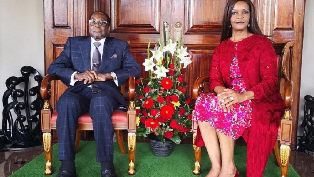 Robert Mugabe, Grace Mugabe , Cry, PH.D, University, Pension