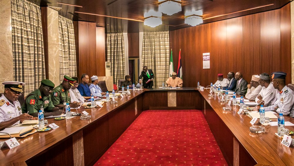 Muhammadu Buhari, Security meeting