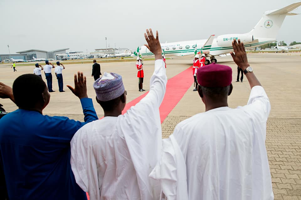 President Buhari departs for a 4 day Medical Trip to UK on 8th May 2018