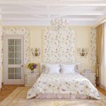 shabby-chic-bedroom-vintage-unique-floral-wallpaper-bedroom-ideas-