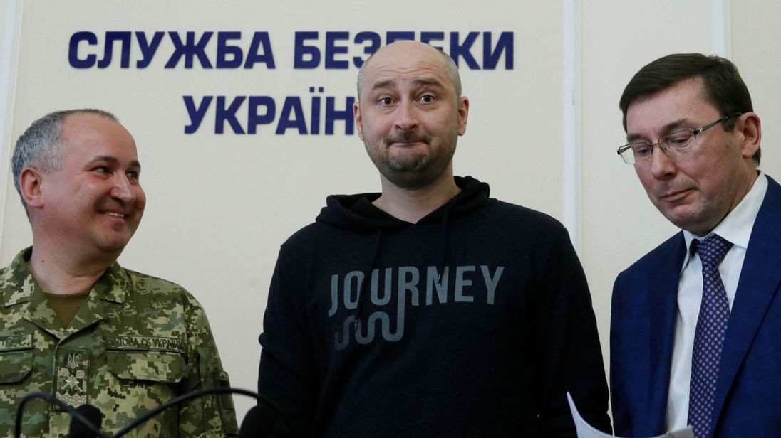 'Dead' journalist and Kremlin critic Arkady Babchenko alive after murder plot foiled