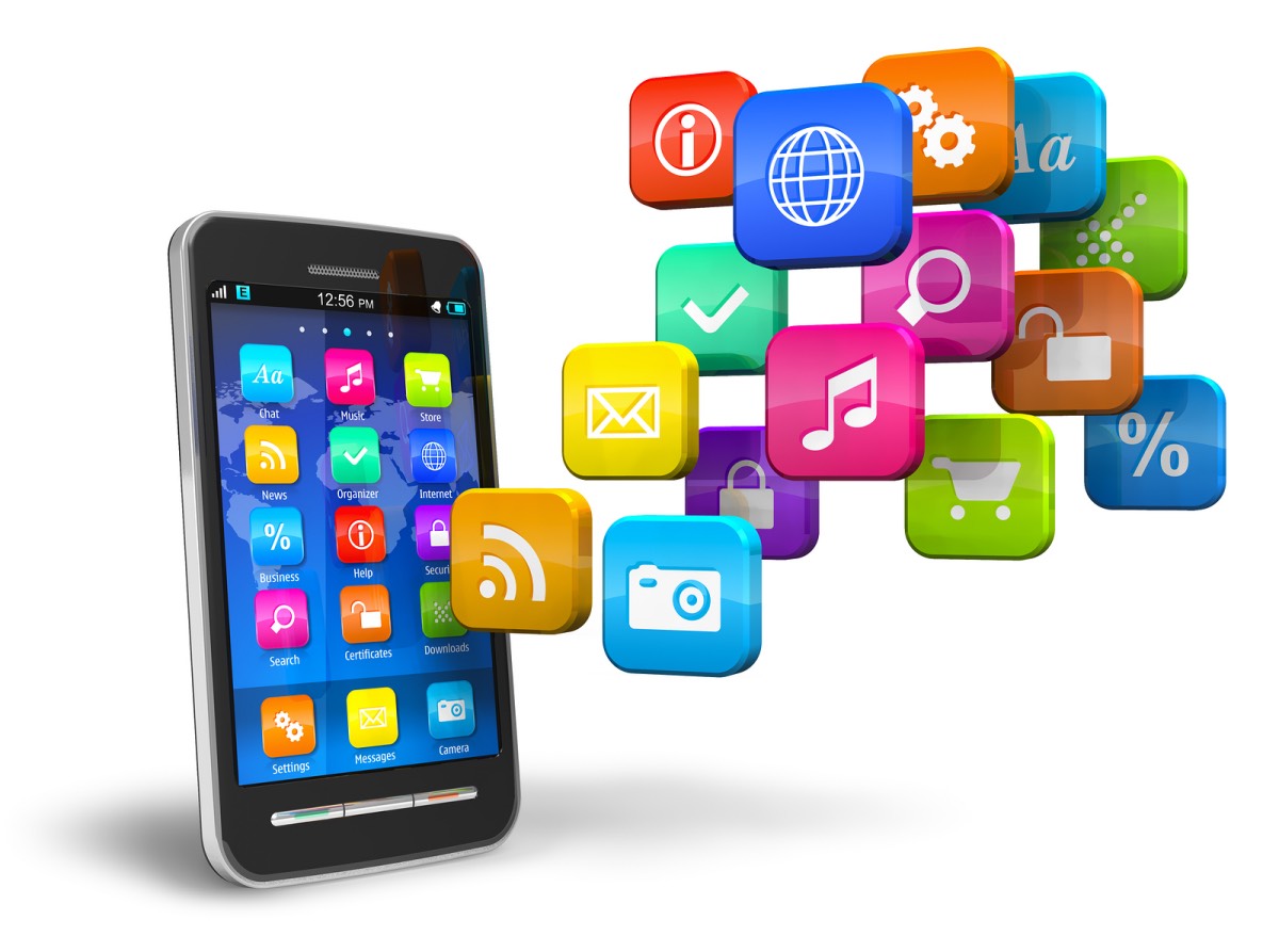 social media marketing mobile marketing bigstock-Smartphone-with-cloud-of-appli-24096827_Fotor