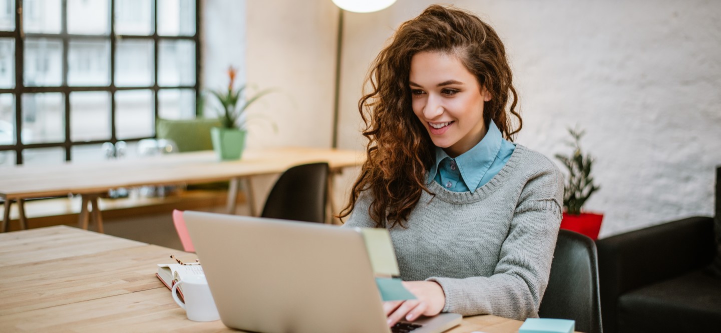 working from home woman business laptop office