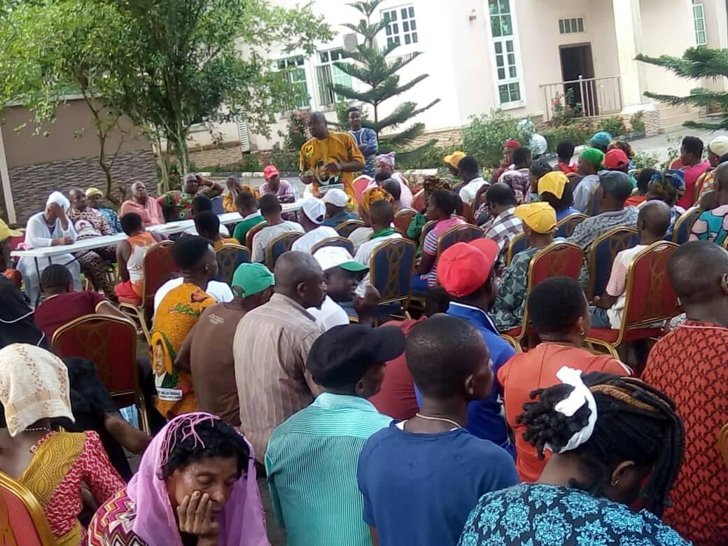 political Chris Nwachukwu, a chieftain of the All Progressives Grand Alliance, APGA, popularly known as Oburuotie, on Sunday, June 17, 2018, at his country home  Umuhu village in Ukpor Nnewi South LGA of Anambra State, 