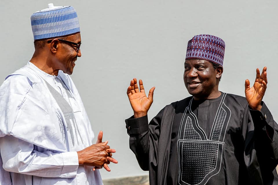 moral President Muhammadu Buhari and Governor SImon Lalong of Plateau State at the State House on 5th July 2018 | State House Photo