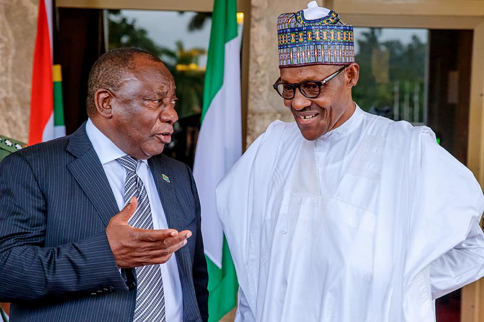 Nigerians President Buhari receives President Cyril Ramaphosa of South Africa in State House on 11th July 2018 | State House Photos