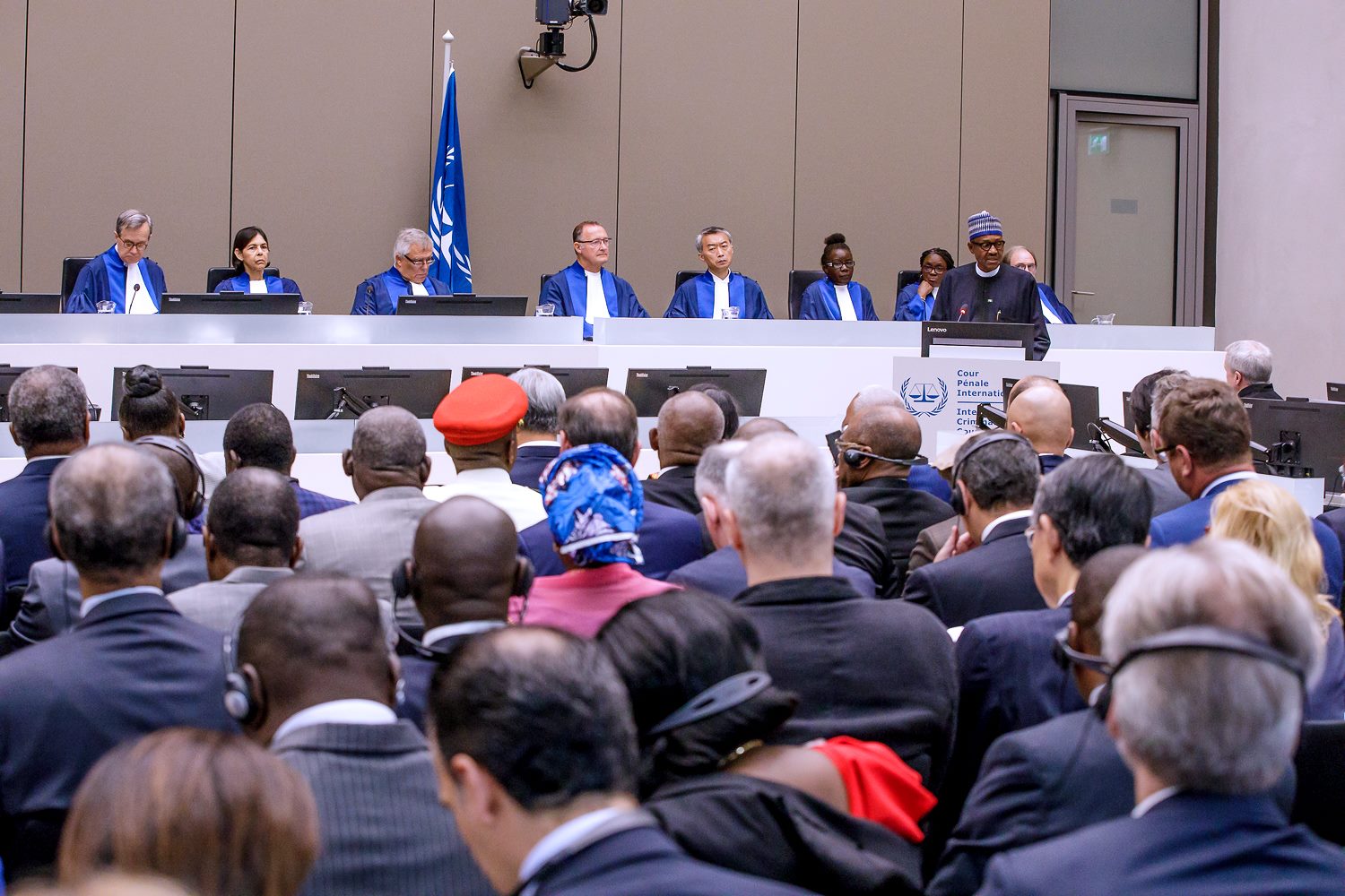 President Buhari presents Keynote Address at the 20th Anniversary of the International Criminal Court (ICC) at the Hague, Netherlands on 17th July 2018