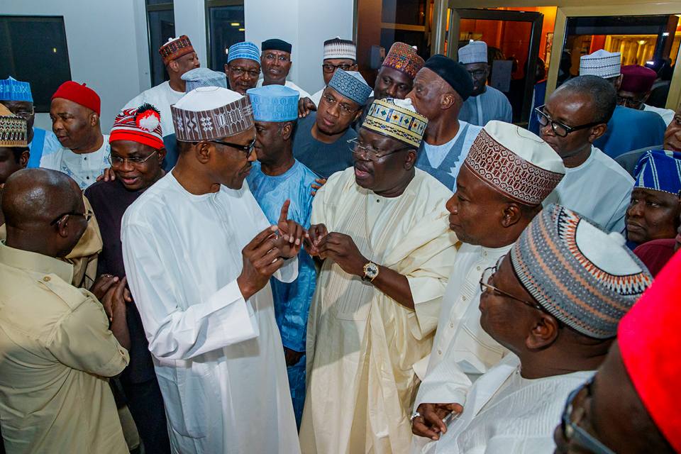 President Buhari receives in Solidarity Visit APC Senators in State House on 25th July 2018 | State House Photo