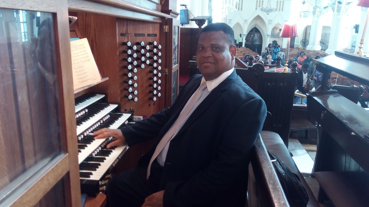 Professor Godwin Sadoh pictured at the Cathedral Church of Christ in Lagos 