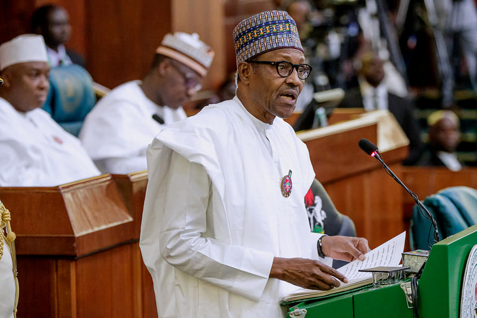 President Buhari: reads his budget speech, scolds heckling lawmakers to be decorous on Wednesday, December 19, 2018 | State House Photo