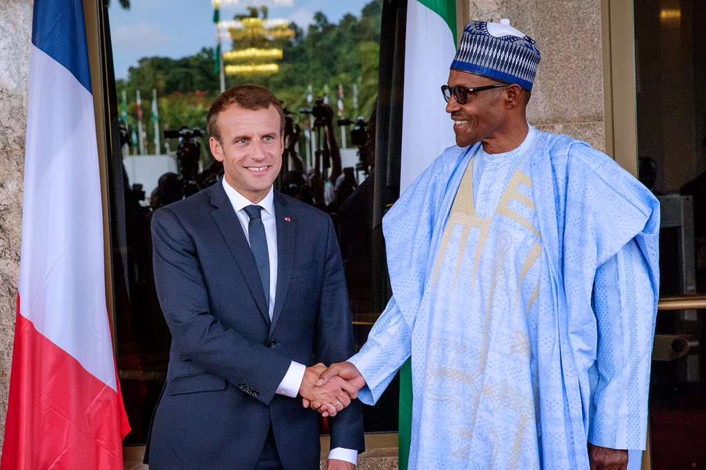 Emmanuel Macron, Muhammadu Buhari, France, Nigeria