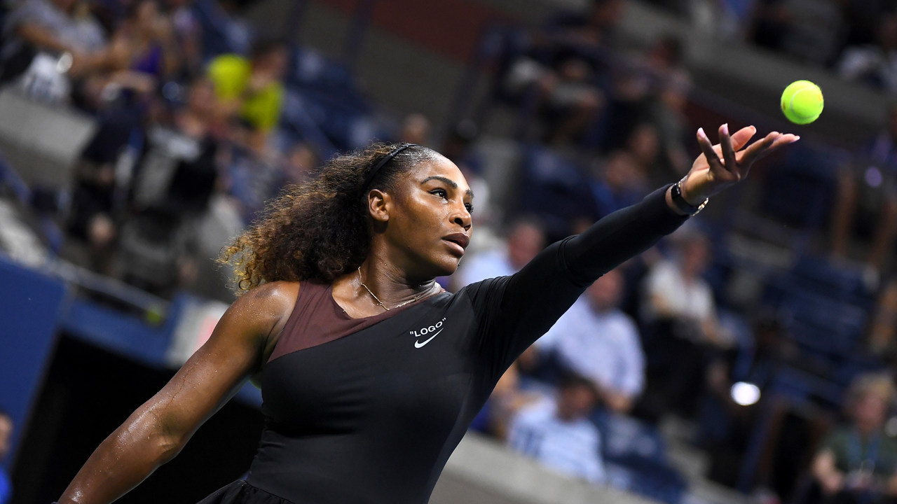 September 4, 2018 - Serena Williams in action against Karolina Pliskova during the 2018 US Open.