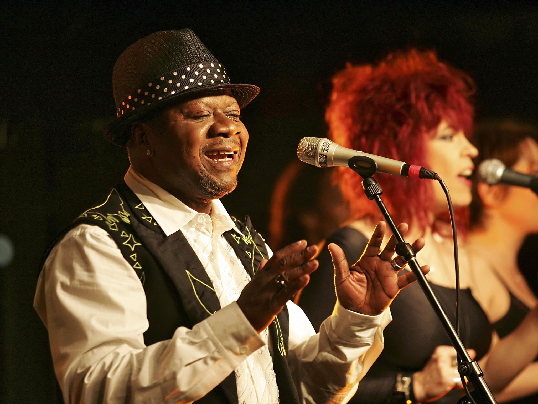 Papa Wemba performs in Paris in this undated photo