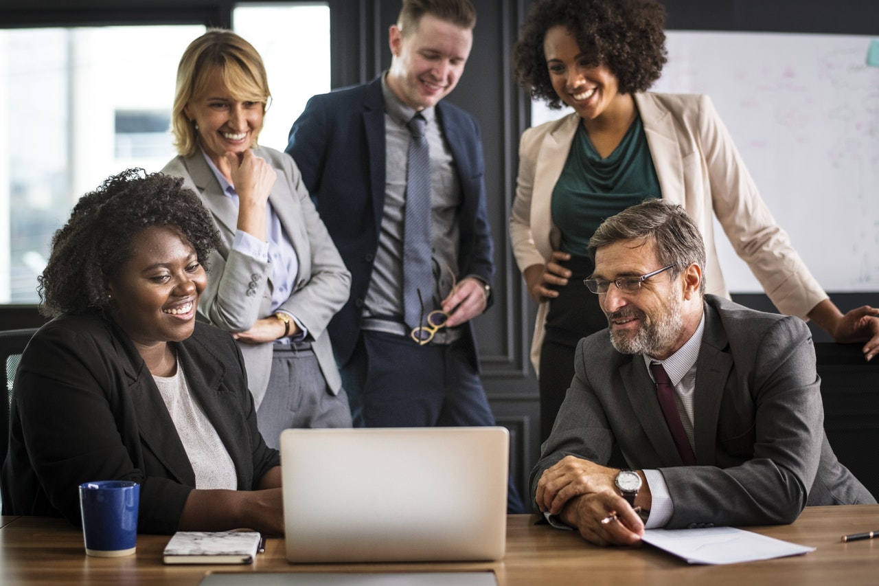 management team workplace global market business team office handshake deal