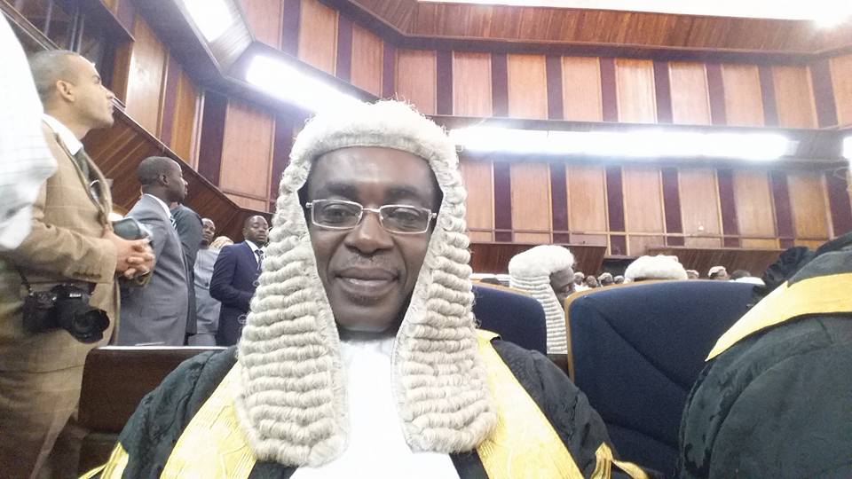 Emmanuel Aguma on the day he was sworn in as a Senior Advocate of Nigeria in September 2015