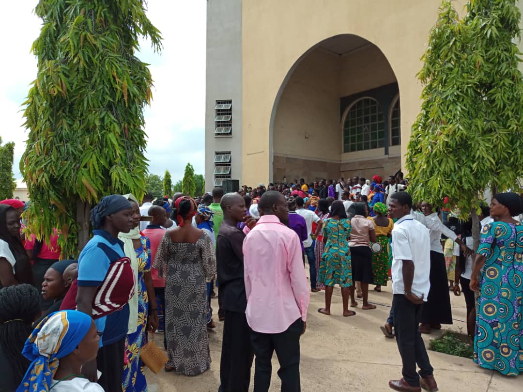 Members of the Christian Association of Nigeria, CAN blocked from conducting a peaceful protest against the killings by Fulani herdsmen in Adamawa on Wednesday, August 1, 2018 | Zidon Love