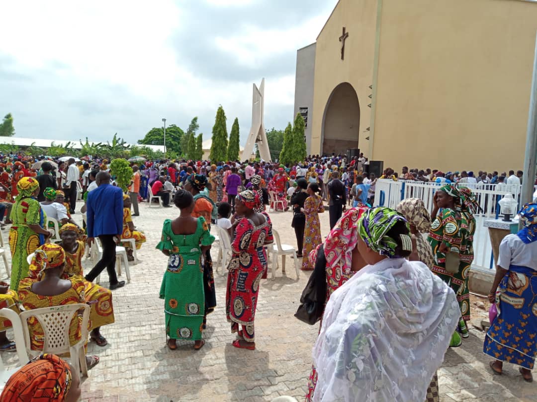 Members of the Christian Association of Nigeria, CAN blocked from conducting a peaceful protest against the killings by Fulani herdsmen in Yola, Adamawa on Wednesday, August 1, 2018 | Zidon Love