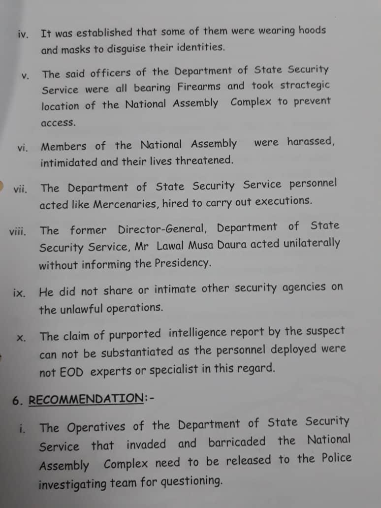 IGP Police Letter to Yemi Osinbajo National Assembly Blockade APC