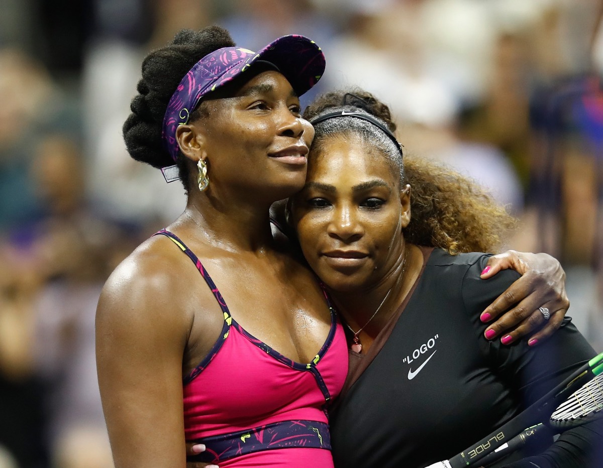 Even though Serena won 6-1, 6-2 there was still chance for a sisterly hug at the end of US Open in August 2018 | Getty
