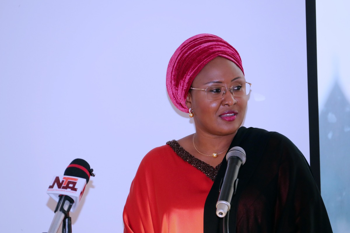 Aisha Buhari, wife of the Nigerian President Muhammadu Buhari