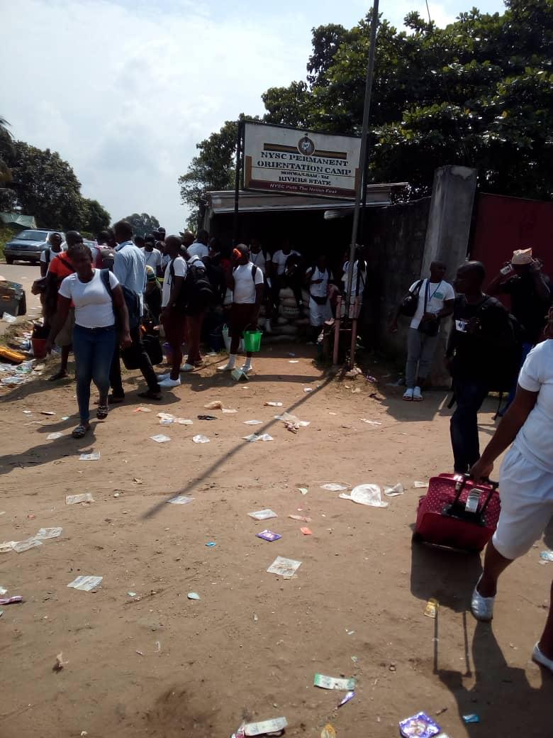 Nigerian soldiers disrupt the training at the camp of the Rivers State Neighbourhood Watch Agency at Nonwa in Tai Local Government Area,on Thursday, 29, 2018