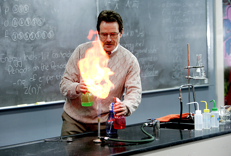 Chemistry Teacher with Students in Class