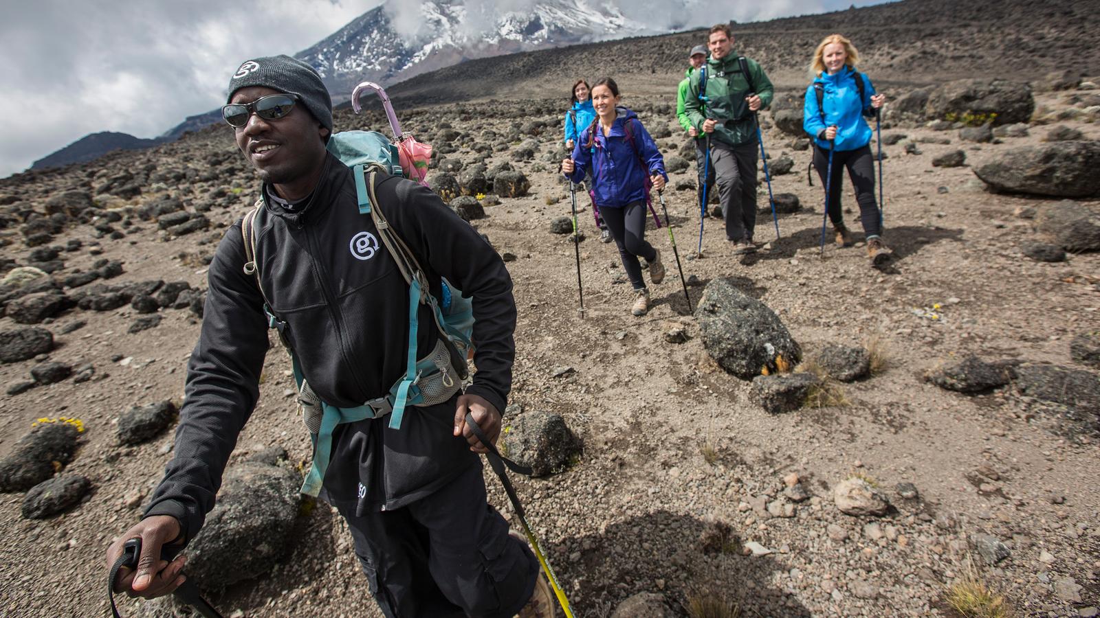 Climbers on Mount Kilimanjaro | G Adventures