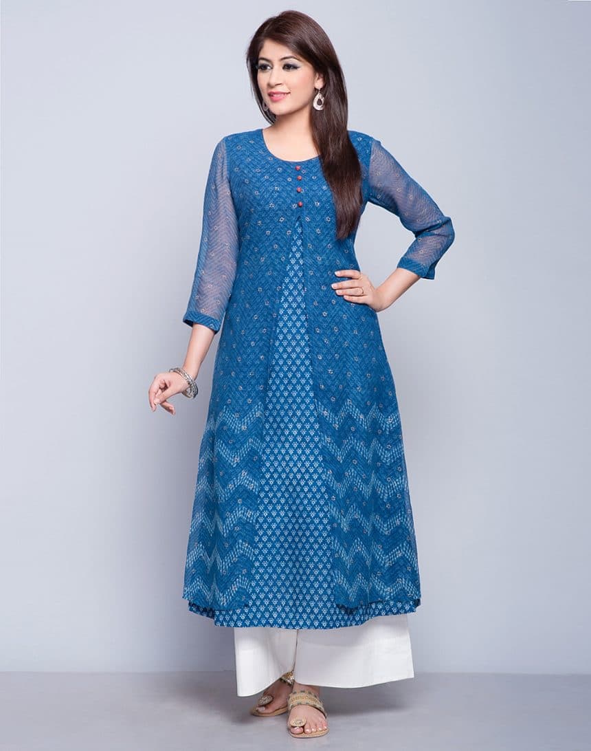 What is the ideal kurta style for a top heavy personapple shaped body   Quora