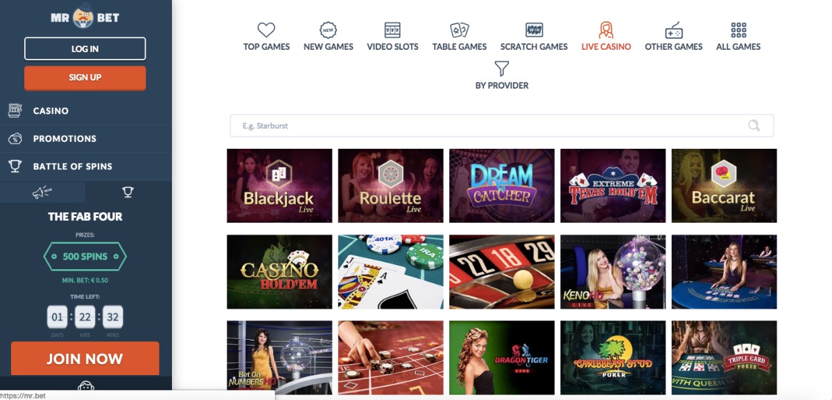 Online casino Mr. Bet