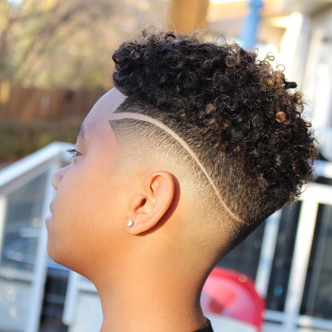 trendy hairstyles for boy sprucecruz-curly-on-top-fade-haircuts-for-black- boys-hair - The Trent