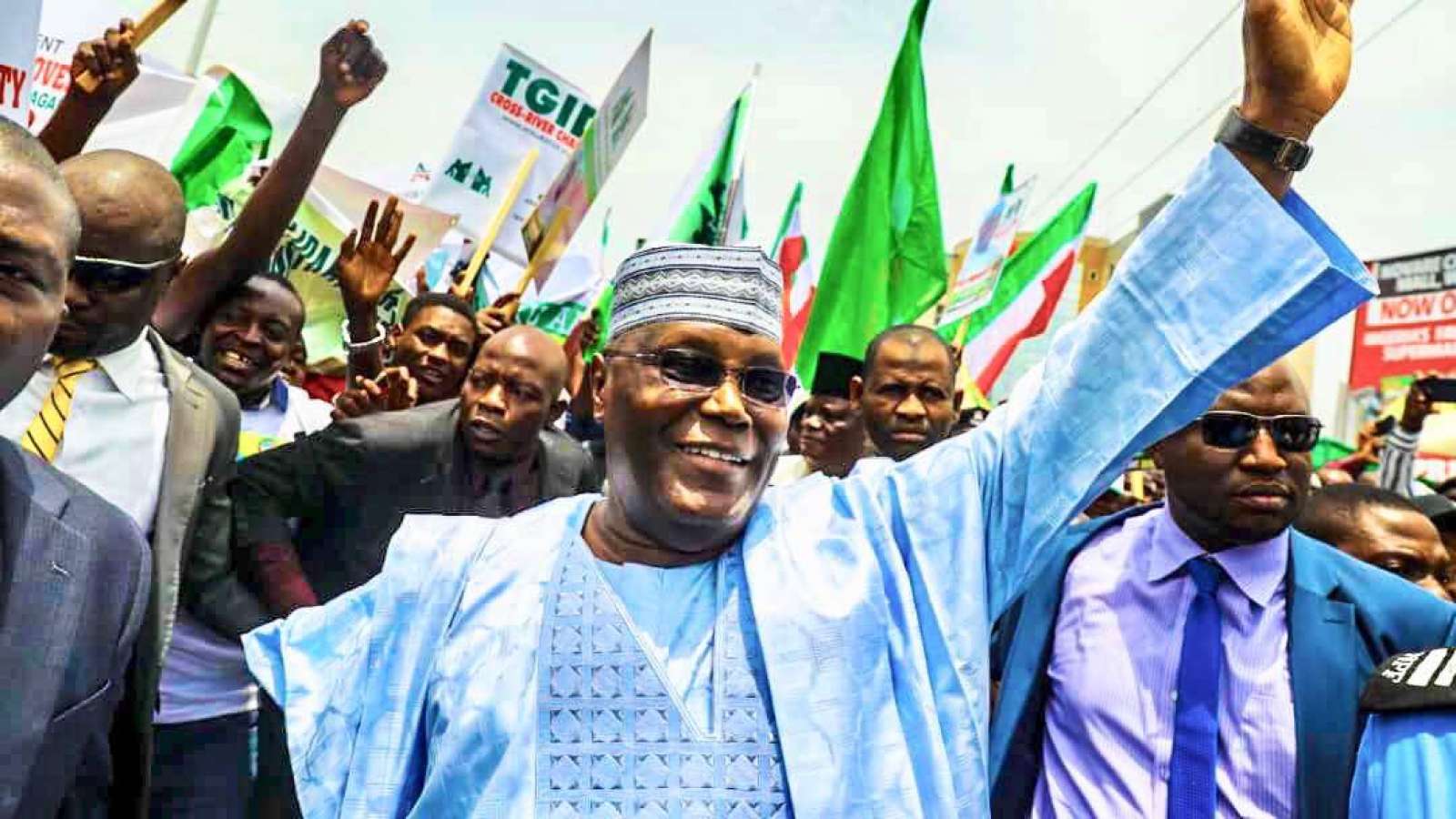 Former Vice President of Nigeria, Atiku Abubakar who is the main challenger in the February 2019 Presidential Elections