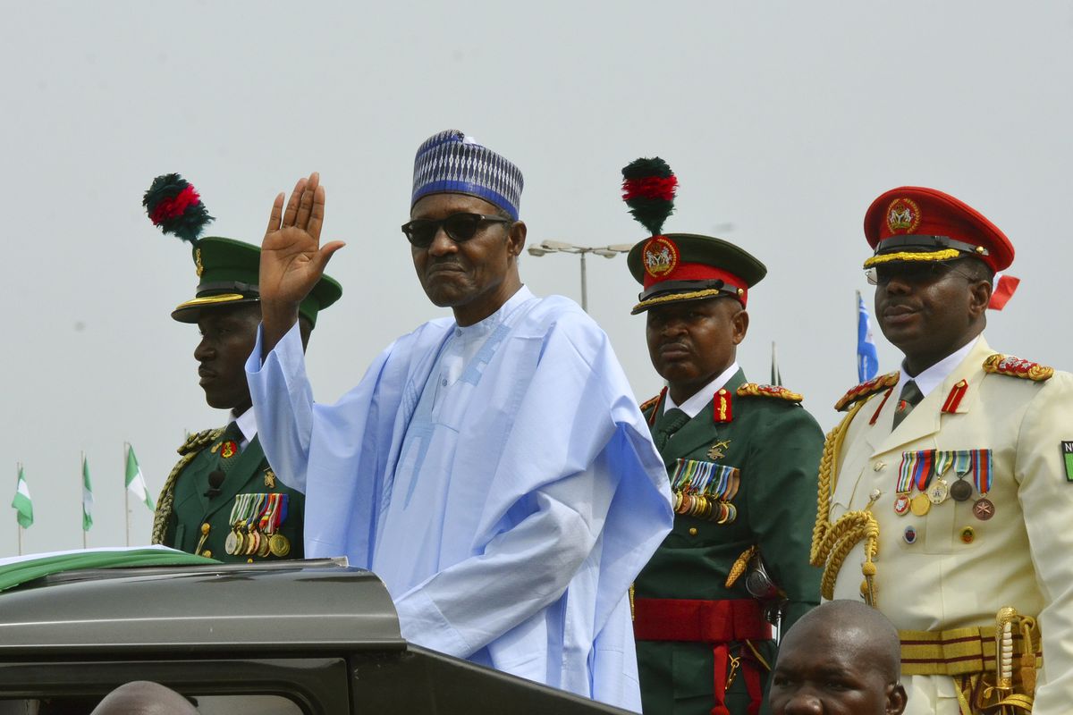 Nigerian President Muhammadu Buhari in Abuja, Nigeria